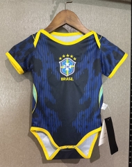 2026-27 Brazil Away Blue Baby Soccer Uniform