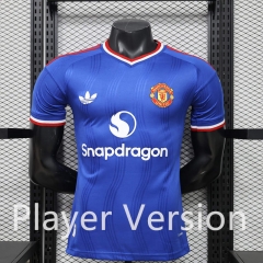 Player Version 2026-2027 Special Version Manchester United Blue Thailand Soccer Jersey AAA-888