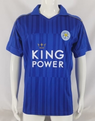 Retro Version 2016-2017 Leicester City Home Blue Thailand Soccer Jersey AAA-3932