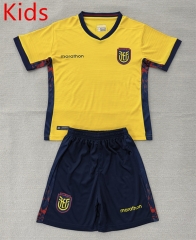 2026-2027 Ecuador Home Yellow Kid/Youth Soccer Uniform-7809