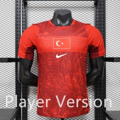 Player Version 2026-2027 Turkey Home Red Thailand Soccer Jersey AAA-888