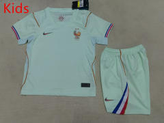 2026 World Cup France Away Light Green Kids/Youth Soccer Uniform-507