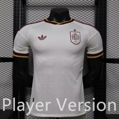 Player Version 2026-2027 Spain Away White Thailand Soccer Jersey AAA-888