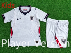 Player Version 2026-2027 England Home White Kids/Youth Soccer Uniform-9926
