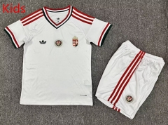 2026-2027 Hungary Away White Kid/Youth Soccer Uniform-7809