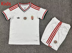 2026-2027 Hungary Away White Kid/Youth Soccer Uniform-7809