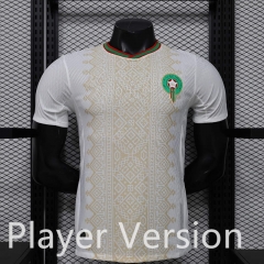 Player Version 2026-2027 Morocco Away White&Yellow Thailand Soccer Jersey AAA-888