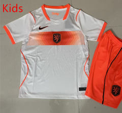 2026-2027 Netherlands Away White Kids/Youth Soccer Uniform-6400