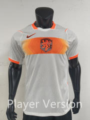Player Version 2026-2027 Netherlands Away White Thailand Soccer Jersey AAA-0871