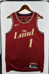 2024 City Edition Cleveland Cavaliers #1 Red NBA Jersey-311