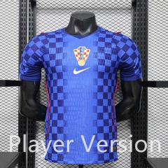 Player Version 2026-2027 Croatia Away Blue Thailand Soccer Jersey AAA-888