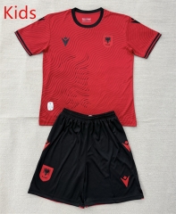 2026-2027 Albania Home Red Kids/Youth Soccer Uniform-AY