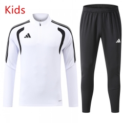 2026-2027 Adidas White Kids/Youth Soccer Tracksuit-GDP
