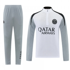 2026-2027 Paris SG White&Gray Thailand Soccer Tracksuit-LH