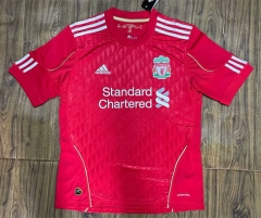 Retro Version 2010-2011 Liverpool Home Red Thailand Soccer Jersey AAA-6157