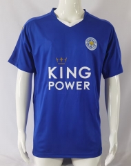 Retro Version 2015-2016 Leicester City Home Blue Thailand Soccer Jersey AAA-2044