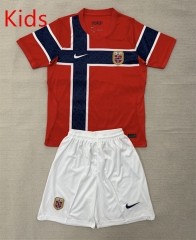 2026-2027 Norway Home Red Kids/Youth Soccer Uniform-AY