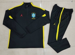 2026-2027 Jordan Brazil Black Thailand Soccer Tracksuit-GDP