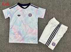 2026-2027 Costa Rica Away Blue&Pink Kids/Youth Soccer Uniform-7809