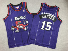 Toronto Raptors Purple#15 Kids/Youth NBA Jersey-1380