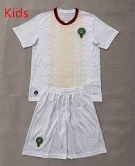 2026-2027 Morocco Away White Kids/Youth Soccer Uniform-AY