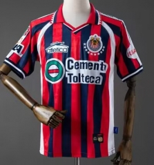 Retro Version Deportivo Guadalajara Red&Blue Thailand Soccer Jersey AAA-2851