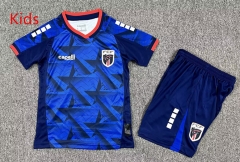 2026-2027 Cape Verde Home Blue Kids/Youth Soccer Uniform-7809