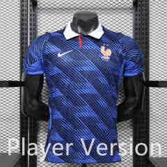 Player Version 2026-2027 Star Embroidery France Home Blue Thailand Soccer Jersey AAA-888