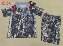 2026-2027 Commemorative Version England Light Grey Kids/Youth Soccer Uniform-507
