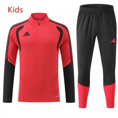 2026-2027 Adidas Red Kids/Youth Soccer Tracksuit-GDP