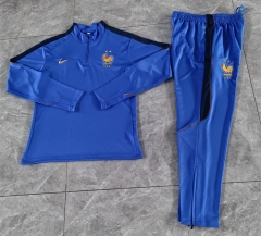 2026-2027 France Color Blue Thailand Soccer Tracksuit-411
