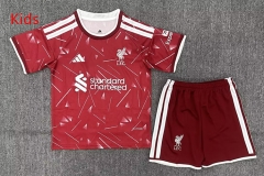 26-27 Liverpool Home Red Kids/Youth Soccer Uniform-2353