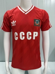 Retro Version 1986 Soviet Union Home Red Thailand Soccer Jersey AAA-503