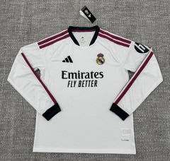 (s-4xl)2026-27 Real Madrid Home White LS Thailand Soccer Jersey AAA-4506