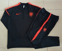2026-2027 Netherlands Black Thailand Soccer Tracksuit-815