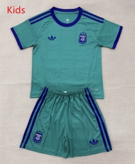 2026-27 Argentina Goalkeeper Green Kids/Youth Soccer Uniform-AY