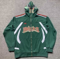（s-3xl）26-27 Mexico Green Jacket With Hat-5492