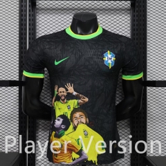 Player Version 2026-2027  Special Version Brazil Black Thailand Soccer Jersey AAA-3596