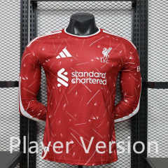 (S-3XL) Player Version 2026-2027 Liverpool Home Red LS Thailand Soccer Jersey AAA-888