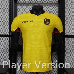 Player version 2026-27 Ecuador Home Yellow Thailand Soccer Jersey AAA-888