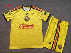 2026-27 Club America Home Yellow Kids/Youth Soccer Uniform-5492