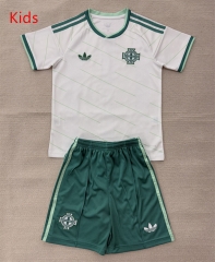 26-27 Northern Ireland Away White Kids/Youth Soccer Uniform-AY