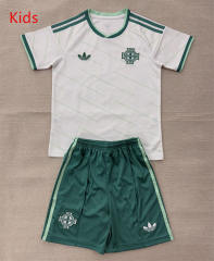 26-27 Northern Ireland Away White Kids/Youth Soccer Uniform-AY