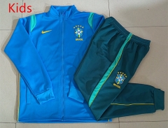 2026-2027 Brazil Lake Blue Kids/Youth Soccer Jacket Uniform-815