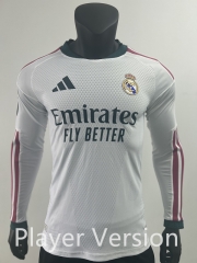 Player Version 2026-2027 Real Madrid Home White LS Thailand Soccer Jersey AAA-0871
