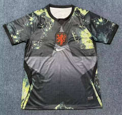 （s-4xl）2026 World cup Netherlands Goalkeeper Black Thailand Soccer Jersey AAA-7209