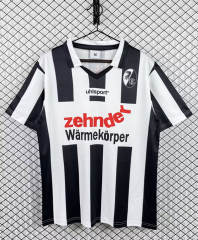 94-95 Retro version Freiburg Away White Black Soccer Uniform-3259