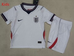 2026-27  World Cup England Home White Kids/Youth Soccer Uniform（white short）-507