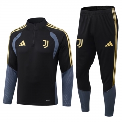 2026-2027 Juventus Black Thailand Soccer Tracksuit Uniform-411
