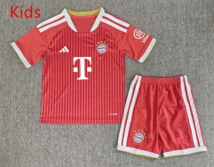 26-27 Bayern München Home Red Kids/Youth Soccer Uniform-6850